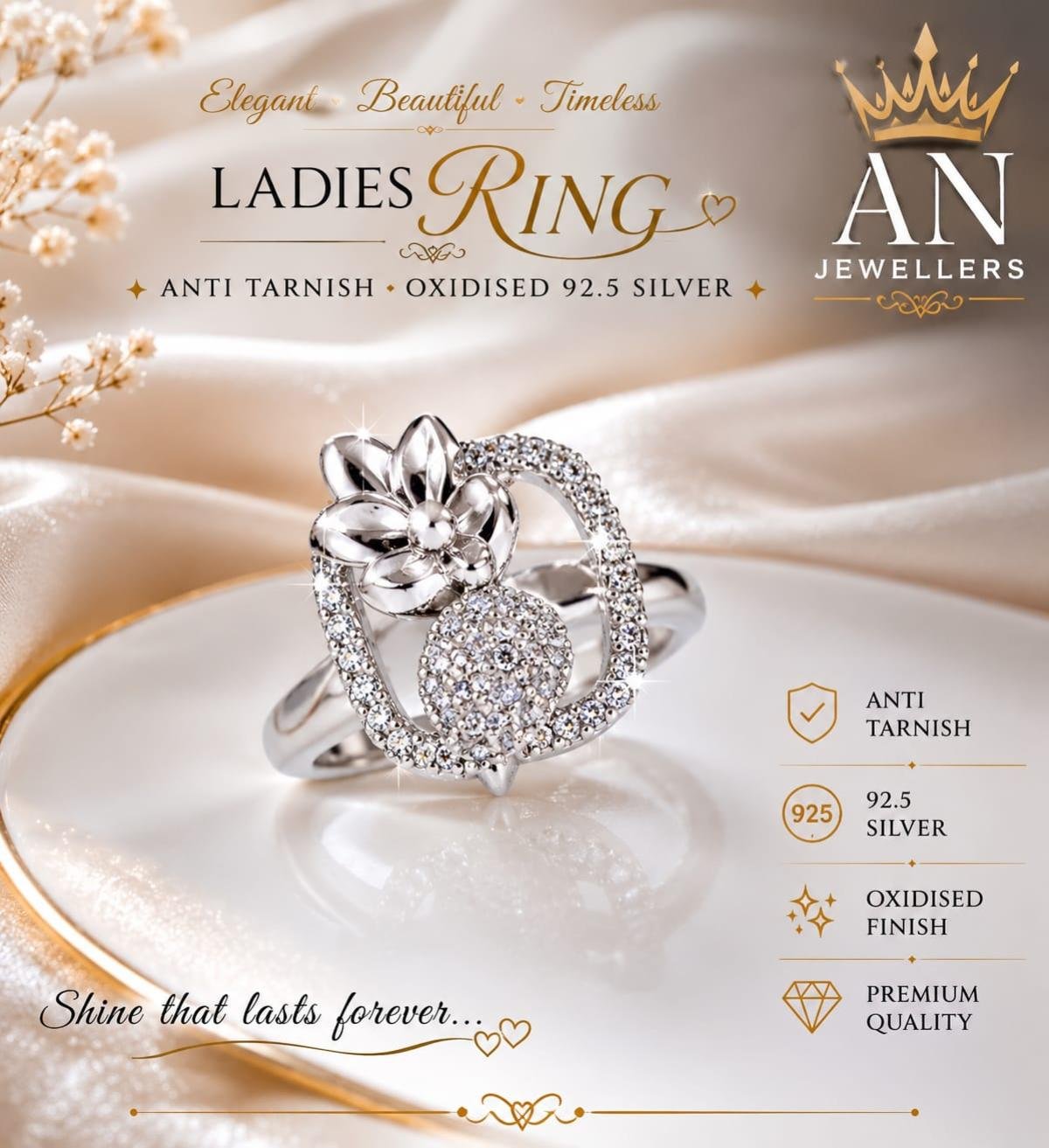 Elegant Silver Ring 02
